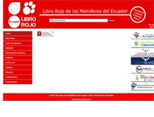 Tablet Screenshot of librorojo.mamiferosdelecuador.com